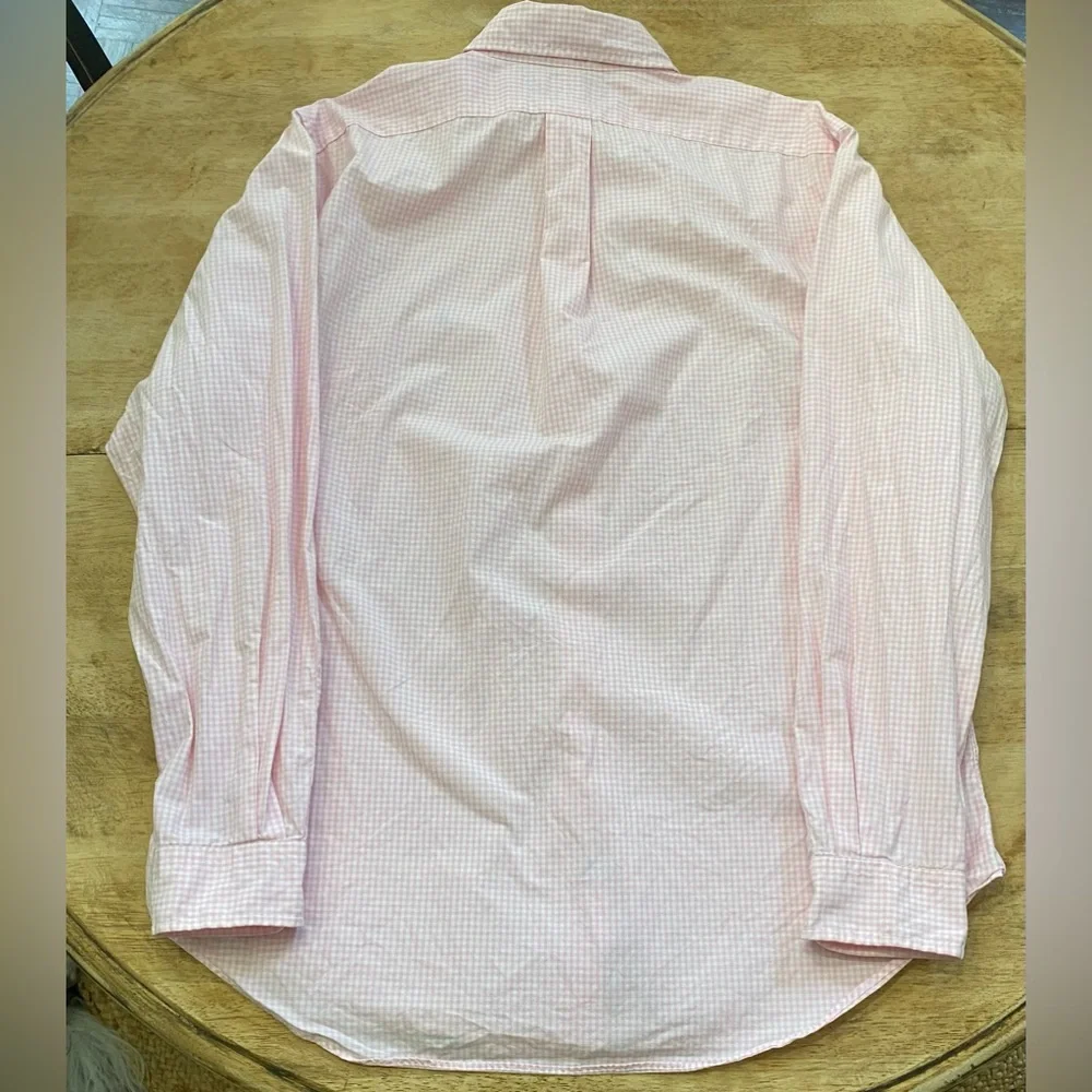 Polo by Ralph Lauren Classic Fit Men’s 16 34/35 100% Cotton Pink Gingham Oxford‎